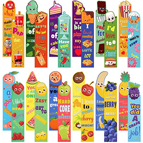 Fruit Scented Bookmarks Scratch And Sniff Bookmarks Fun Classroom Bookmarks Smelly Bookmarks Bulk For Kids Students Teens School, 24 Styles (72 Pcs) #TOP13