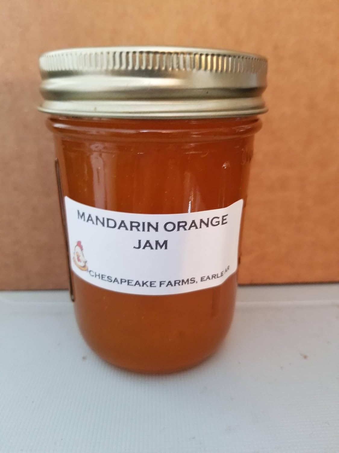Mandarin Orange Jam, Organic, Vegan, Gluten-Free, 8 oz