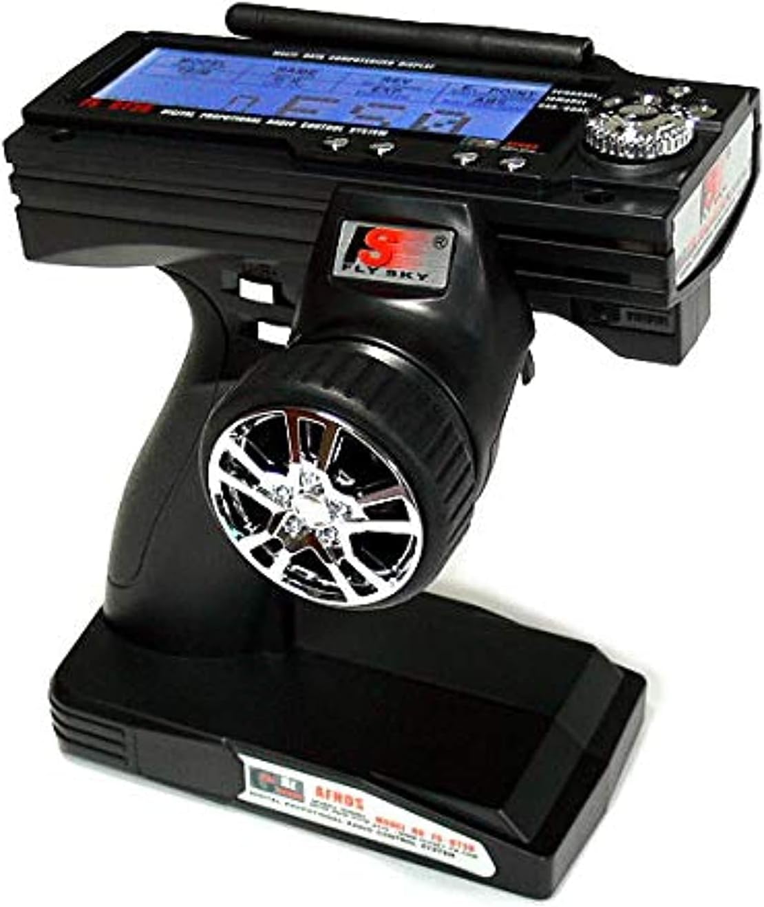 Flysky FS-GT3B RC Transmitter with FS-GR3E Receiver, 2.4GHz 3 Channels Remote Controller and 3 Channels Receiver for RC Car Boat