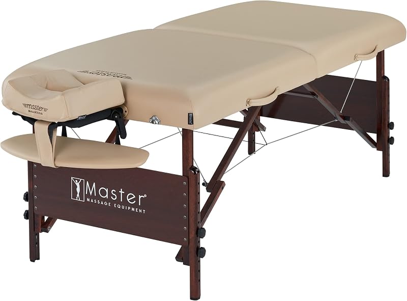 Master Massage Del Ray Pro Mesa portátil para massagem 30" com estofamento de 7,62 cm, 76,2 cm x 213,36 cm, capacidade de trabalho de 340,2 kg
