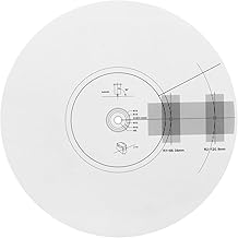 Acrylic Non Slip Phonograph Record Player Cartridge, LP Disc Calibration Plate, Alignment Protractor, Phonograph Cartridge Alignment Tool for