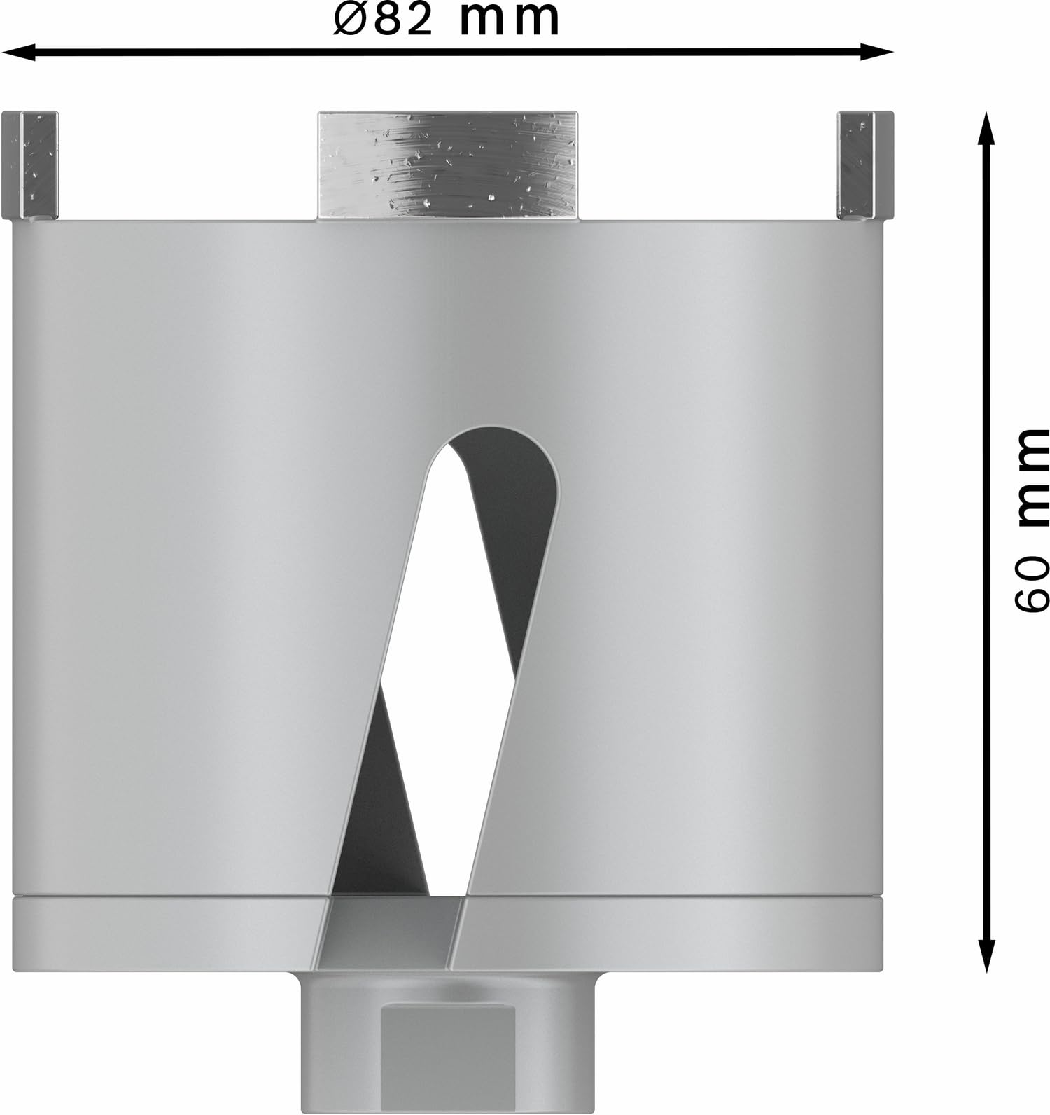 Corona diamante_Best Universal M16: 82 x 60 x 10 mm