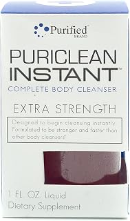 Puriclean Instant Complete Body Cleanser, 1 Fl Oz Fruit Punch, Premium Extra Strength Herbal Cleanse Detox Drink, One Hour Detox Support Supplement