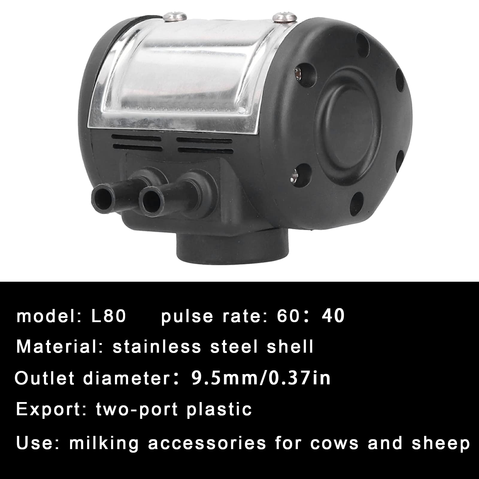 OUKENS Pulsatore per mungitrice Universale a 2 uscite in plastica per Mucche e Pecore