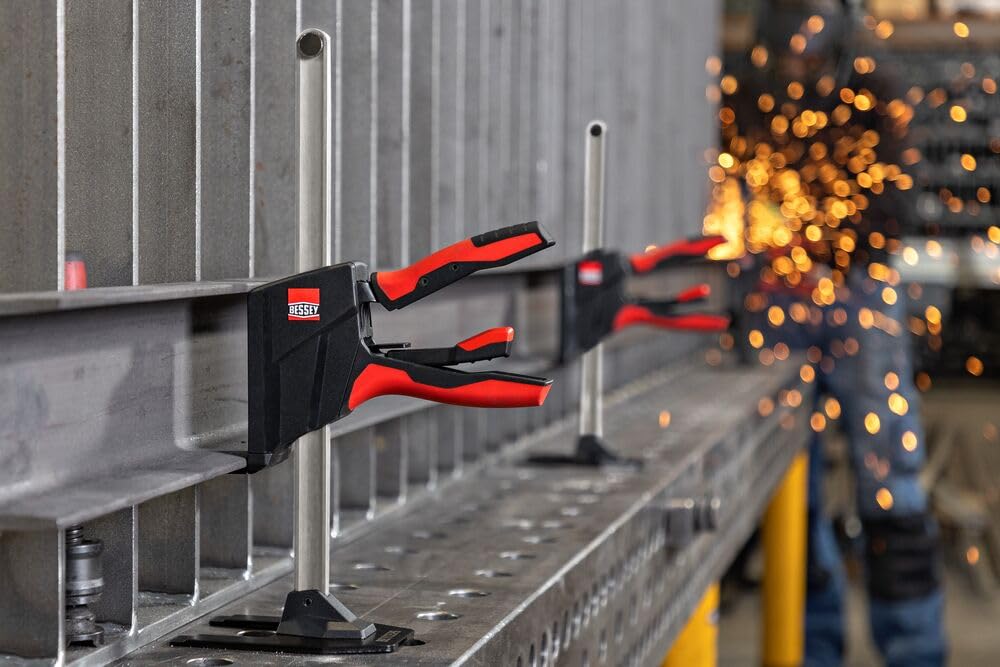 BESSEY BEYCEPS BEY23 - Herramienta de montaje con una sola mano, elevación/expansión de 5 a 230 mm, tensores 170-390 mm, trabajos de montaje con hasta 180 kg de fuerza de elevación, herramienta de
