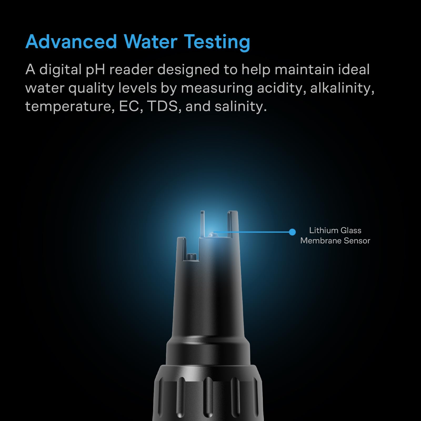 AC Infinity Kit per misurazione idroponica Pro, penna digitale ad alta precisione per pH con precisione ± 0,01 pH e sonda intercambiabile, misuratore di pH tutto in uno, temperatura di salinità EC