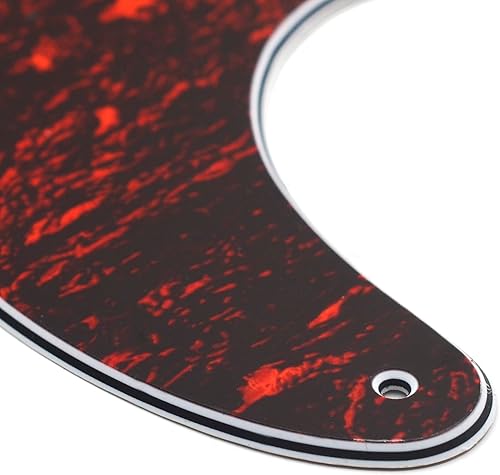 Miniatura 73 de SAPHUE TL Pickguard - Agujero de recogida de bobina individual de 3 capas, agujero de 8 tornillos, placa de rascar para guitarras eléctricas