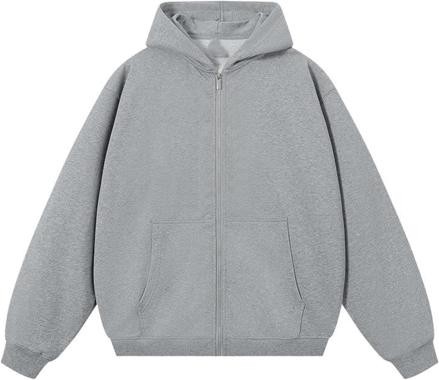 HSQIBAOER Men's Hooded Jacket Sporty Casual Fit Cotton Blend Running Top Sweatshirt Coats For Men