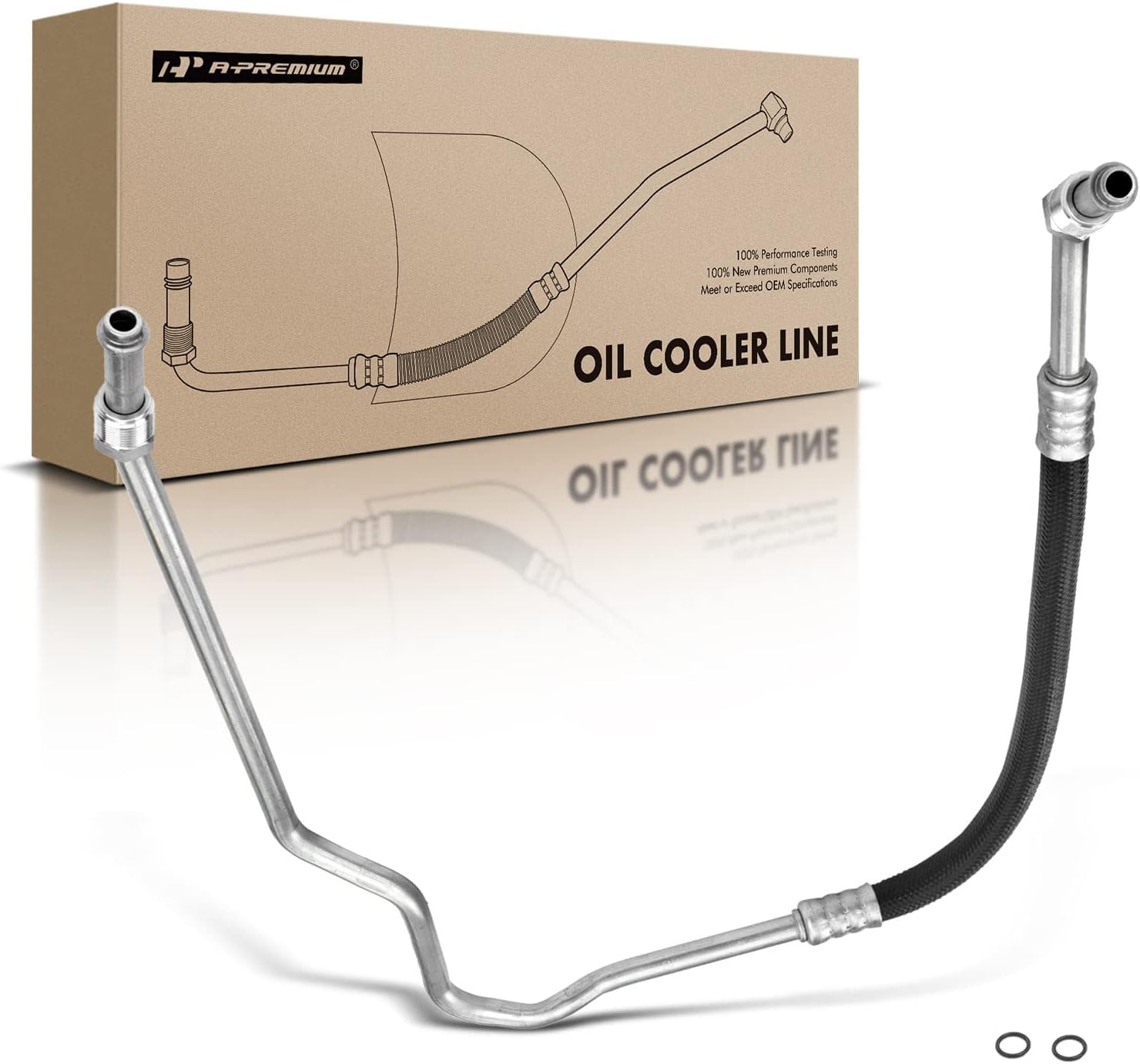 A-Premium Outlet Upper Engine Oil Cooler Line Hose Assembly Compatible with Chevrolet S10 Blazer 1988-1994 S10 GMC S15 Jimmy Sonoma 3.1L 4.3L RWD