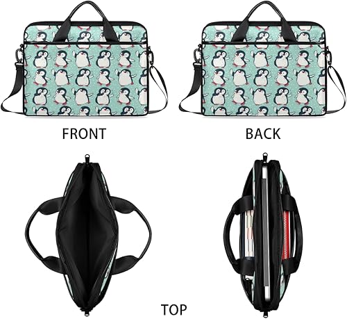 Miniatura 9 de Cute Penguin Laptop bag - with padded shoulder straps,suitable for 13-15 inch laptops,men's and women's multi compartment laptop cases,suitable for