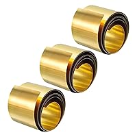 Vista 60 de uxcell Rollo de hoja de latón, placa 3,280.8 ft m x 82.0 ft m x 0.7 ft m de la hoja del metal