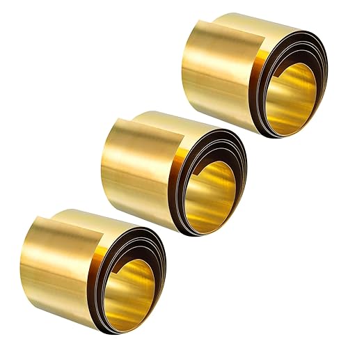 Miniatura 22 de uxcell Rollo de hoja de latón, placa de hoja de metal 3,280.8 ft m x 164.0 ft m x 0.7 ft m