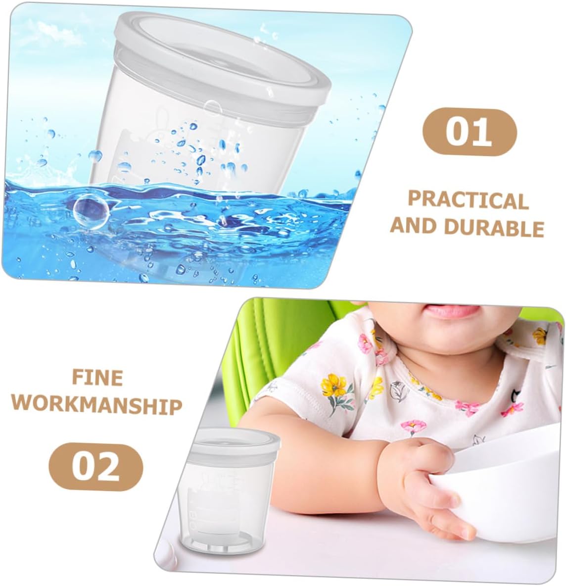 Portable Milk Powder Dispenser Box Lightweight Formula Storage Container for Travel Formula and Snacks Multi-functional Milk Powder Storage Container Simple to Clean and Sterilize