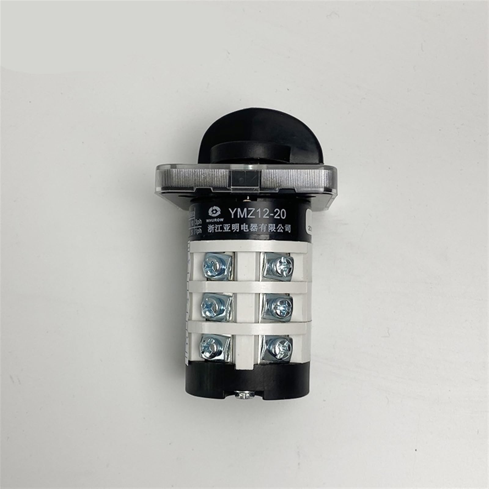 Interruptor de Leva YMZ12-20/3, eléctrico, de 3 Posiciones, con Contacto Plateado, con Enclavamiento, 20 A, 690 V, Control de 3 Polos, Interruptor de Transferencia rotativo