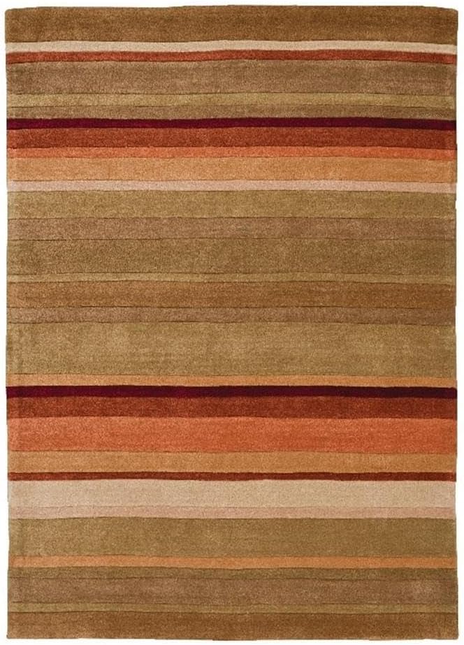 Linon RUG-TATO0757 Trio Collection & Red Green, 5 x 7