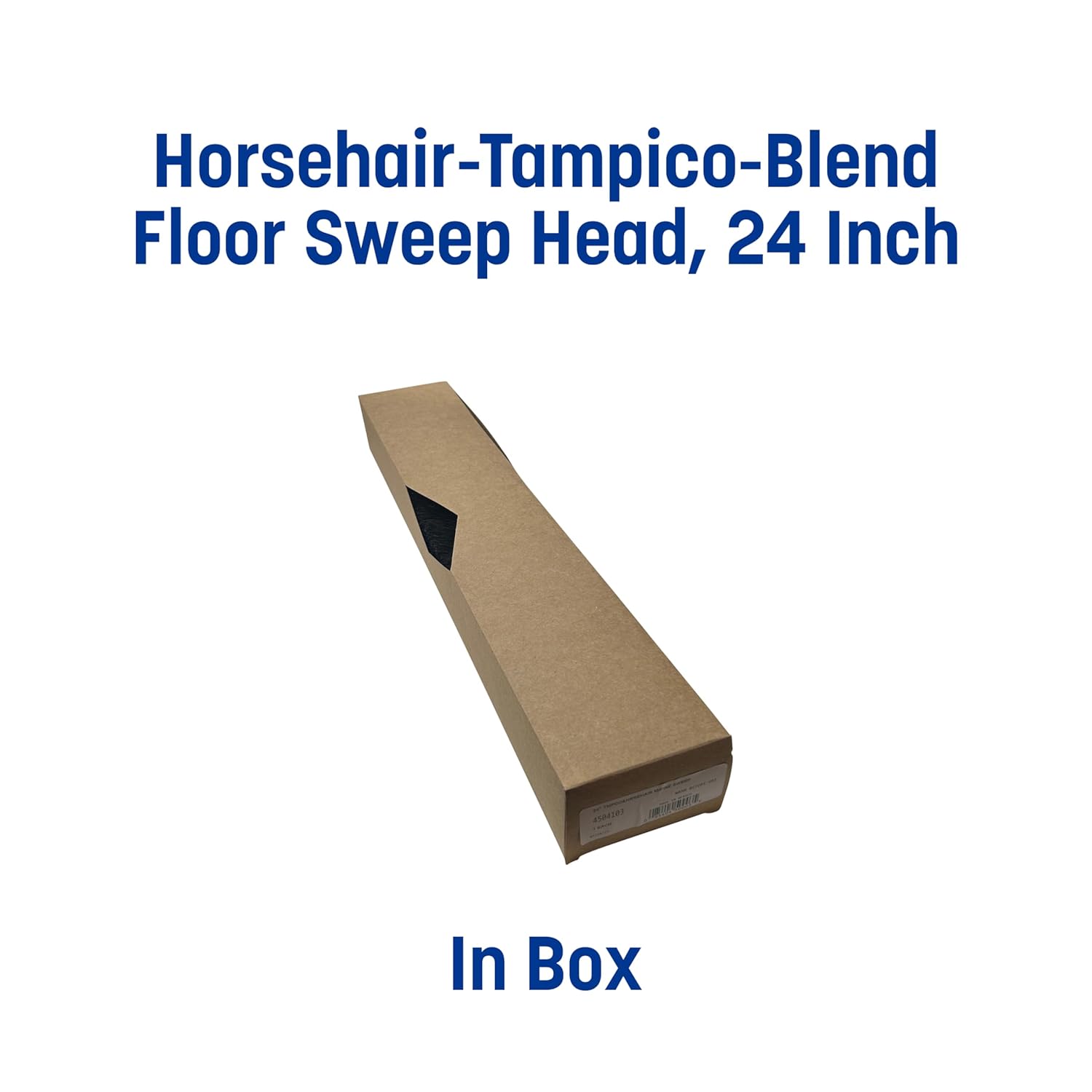 SPARTA Flo-Pac Horsehair-Blend Blend Sweep, Floor Sweep for Cleaning, 24 Inches, Black