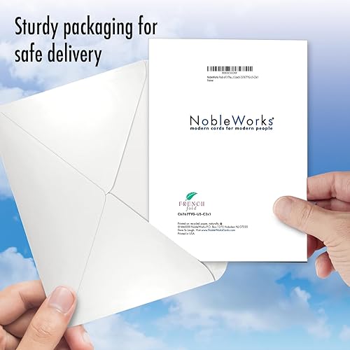 Miniatura 5 de NobleWorks - Paquete a granel de 3 tarjetas de felicitación de agradecimiento con sobres (1 diseño, 3 cada uno) tarjetas de notas para profesores de