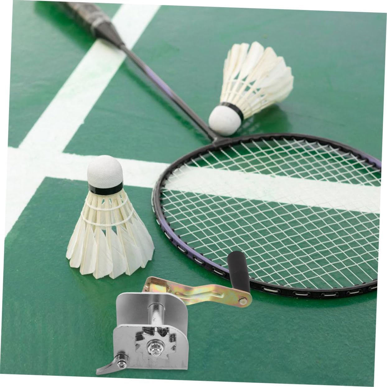 VICASKY 2Pcs Net Tensioning Device Hand Crank Gear Tightener for Badminton and Volleyball Nets Compatibility for Outdoor Sports Competition and Training