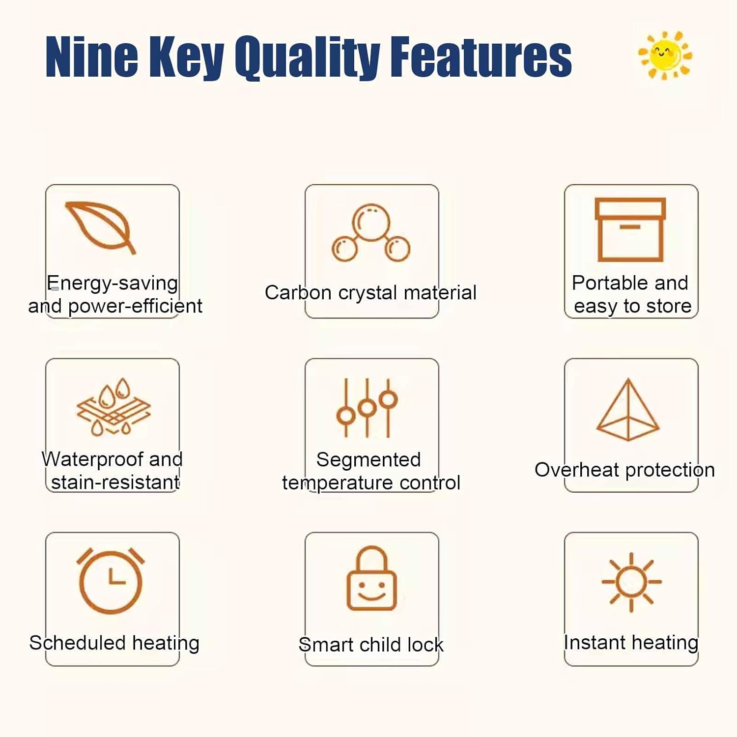 Infrared Radiant Floor Heater, Electric Heated Area Rug, Baby Play Mat for Floor, 12-Hour Timer, 100% Waterproof and Wipe-Clean, for Nursery(Color2,180x200cm/71x78.7in)