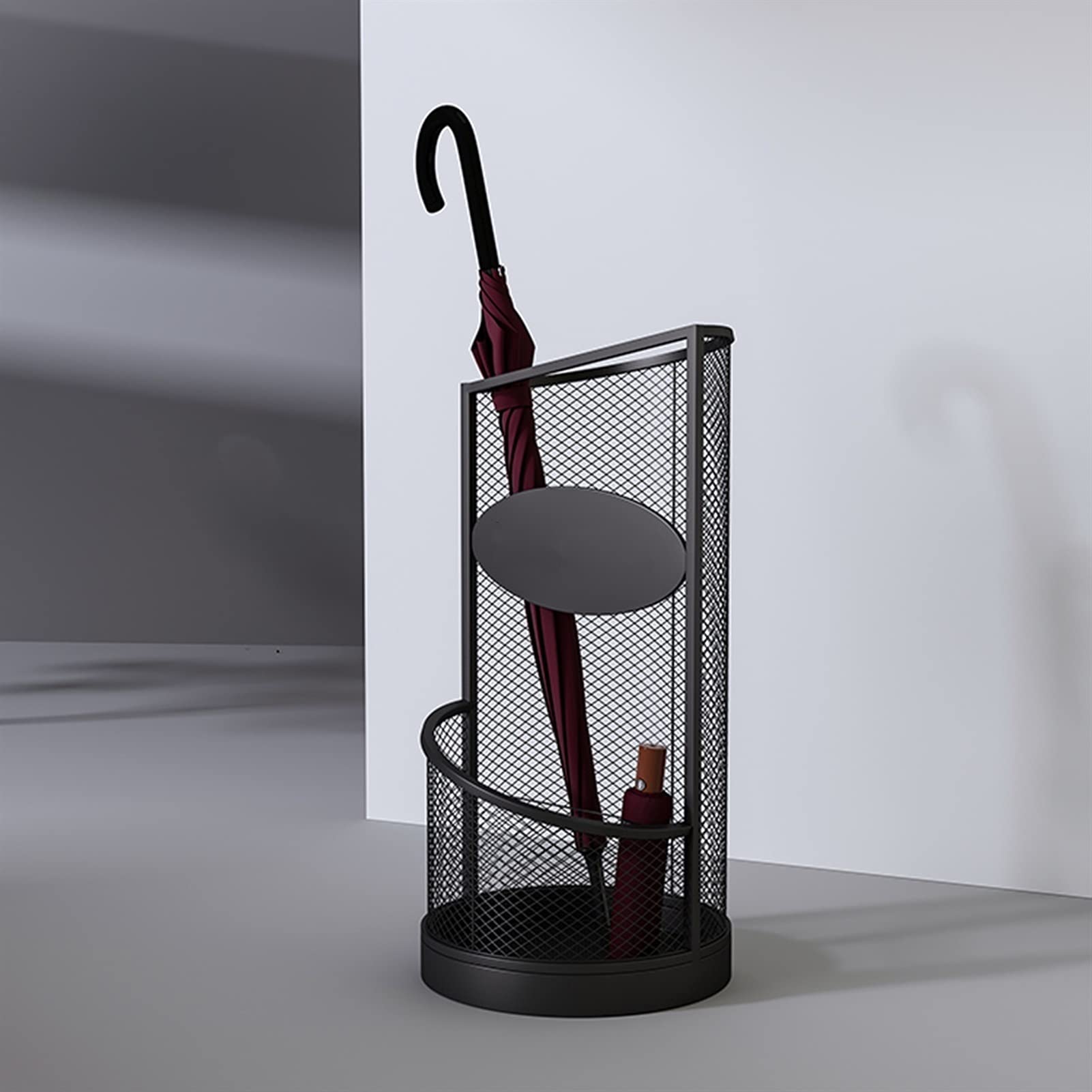 Porte-parapluies exquis noir de 63 cm de hauteur pour une réception d'affaires