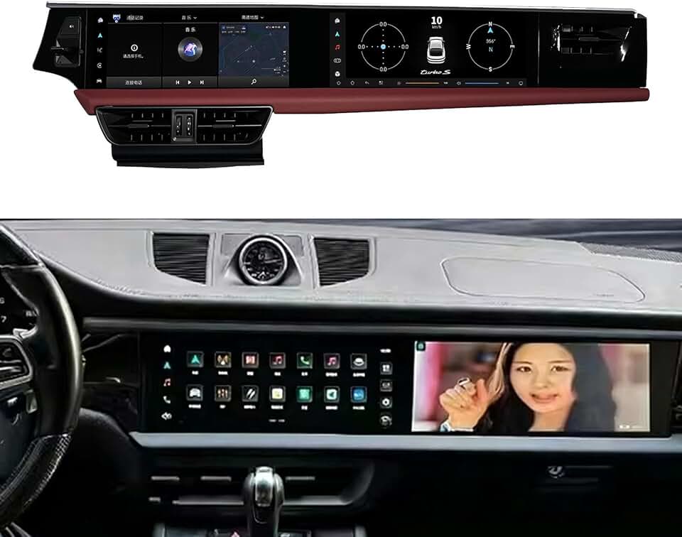 8+256GB Dual Screen Car Stereo for Porsche Macan 2014-2017