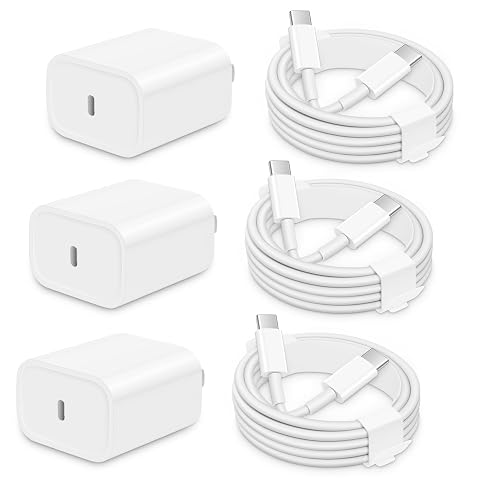 3 Pack AISNI Fast Charger Block Compatible with iPhone 17 16 15 Charger Fast Charging USB C Charger