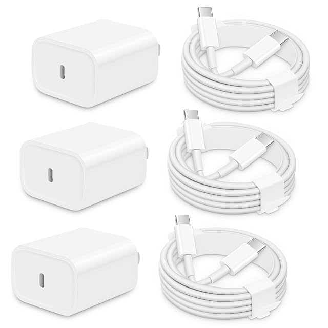 3 Pack AISNI Fast Charger Block Compatible with iPhone 17 16 15 Charger Fast Charging USB C Charger