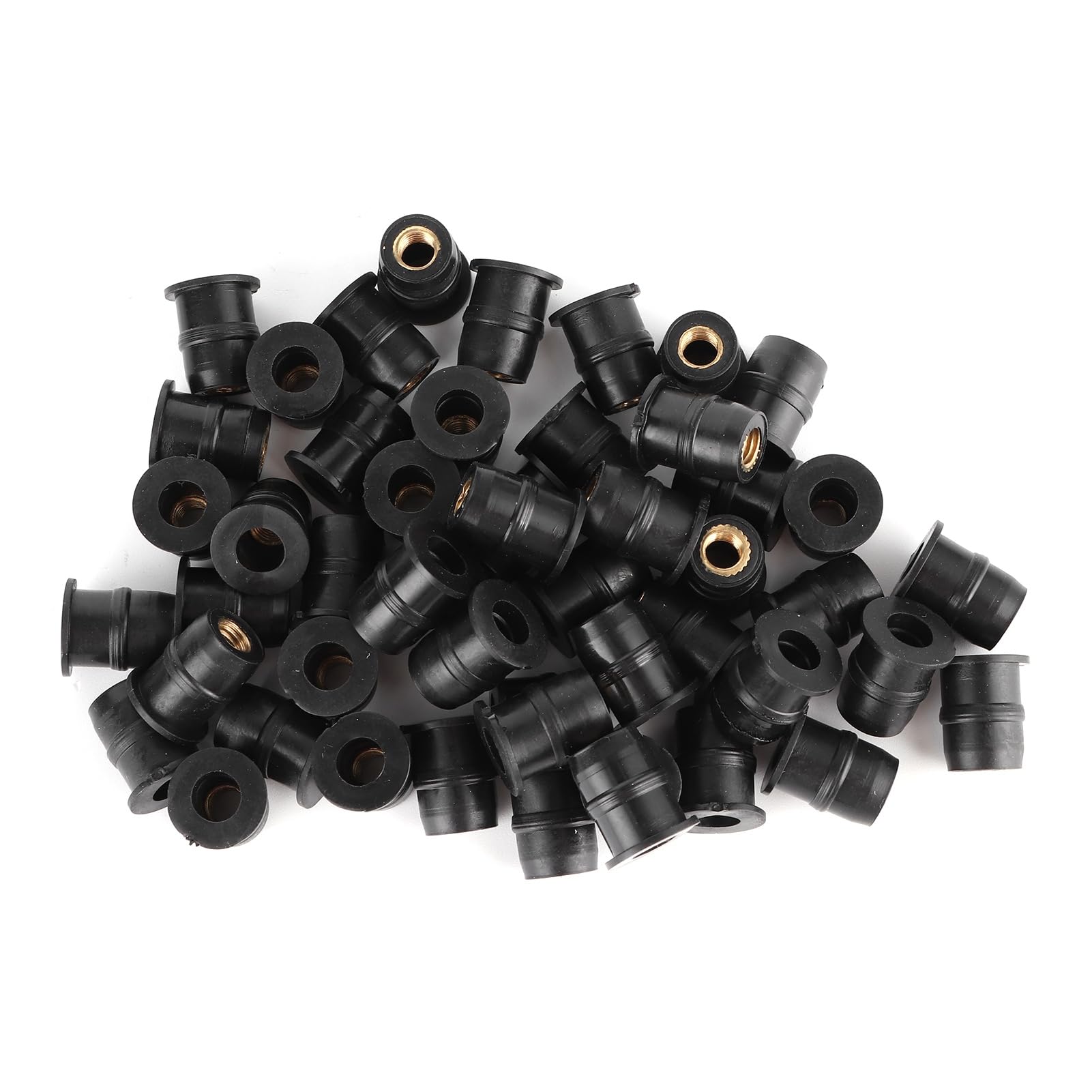 Las Tuercas de Goma M5, Tuercas de Fijación de Parabrisas, Tuercas de Goma Universales con Tuerca de Latón Cautiva, ATV de Motocicleta Métrica de 5 Mm, Crea Sellado Impermeable,