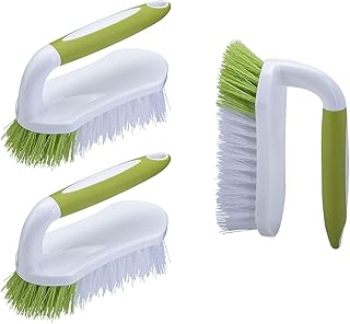 Scrub Brush for Cleaning, Heavy Duty Shower Scrubber with Stiff Bristles for Tub, Sink, Floor, Tile, and Carpet Scrubbing,...