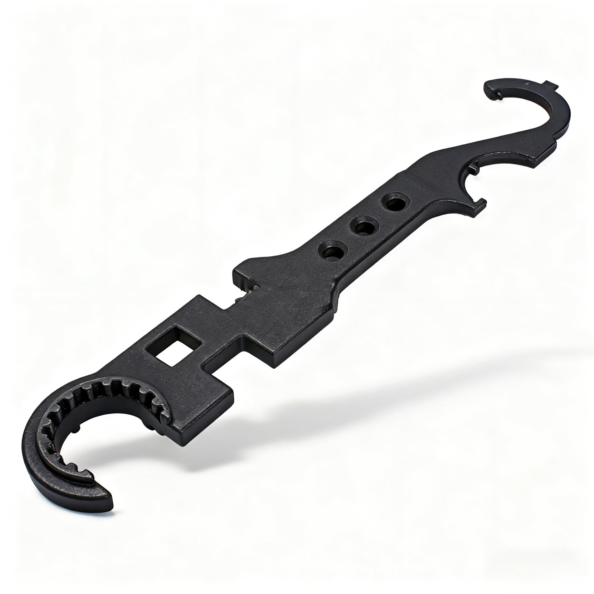 WINFREE AR-15/M4 Steel Armorers Wrench Castle nut Wrench - Heavy Duty Multi-Function Tool for Barrel Installation/Removal, Castle Nut & Stock Adjustment, Compatible with M16, M4 & AR Variants