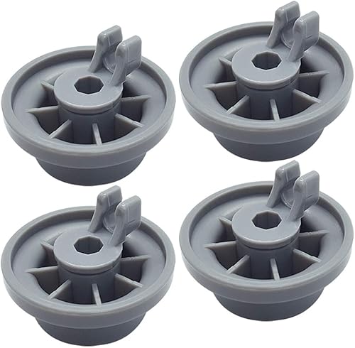 Durable 165314 - Paquete de 4 ruedas de repuesto para lavavajillas Bosch Kenmore - Reemplaza 00420198 420198 PS3439123
