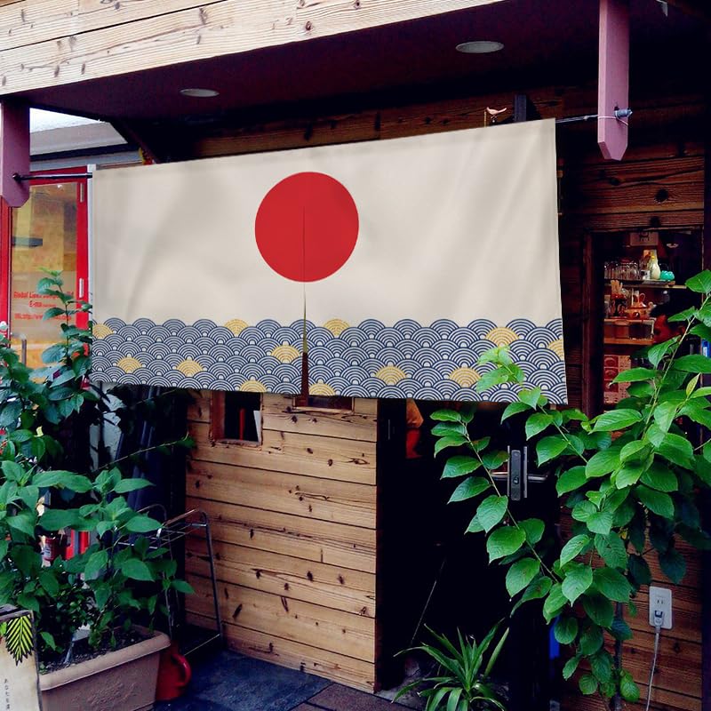 Cortina japonesa noren para bar de sushi: dale un toque anime y oriental a tu pasillo