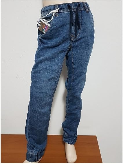 Piccole follie Pantaloni Jeans Bambino con Elastico in Vita e in Fondo  morbidissimi età 8 Anni : Amazon.it: Abbigliamento