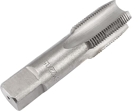Miniatura 8 de uxcell Métrico M22 Rosca 1.5 paso 4 flautas rectas H2 herramienta de aleación de acero inferior y tornillo cónico juego de roscas para reparar 1 par