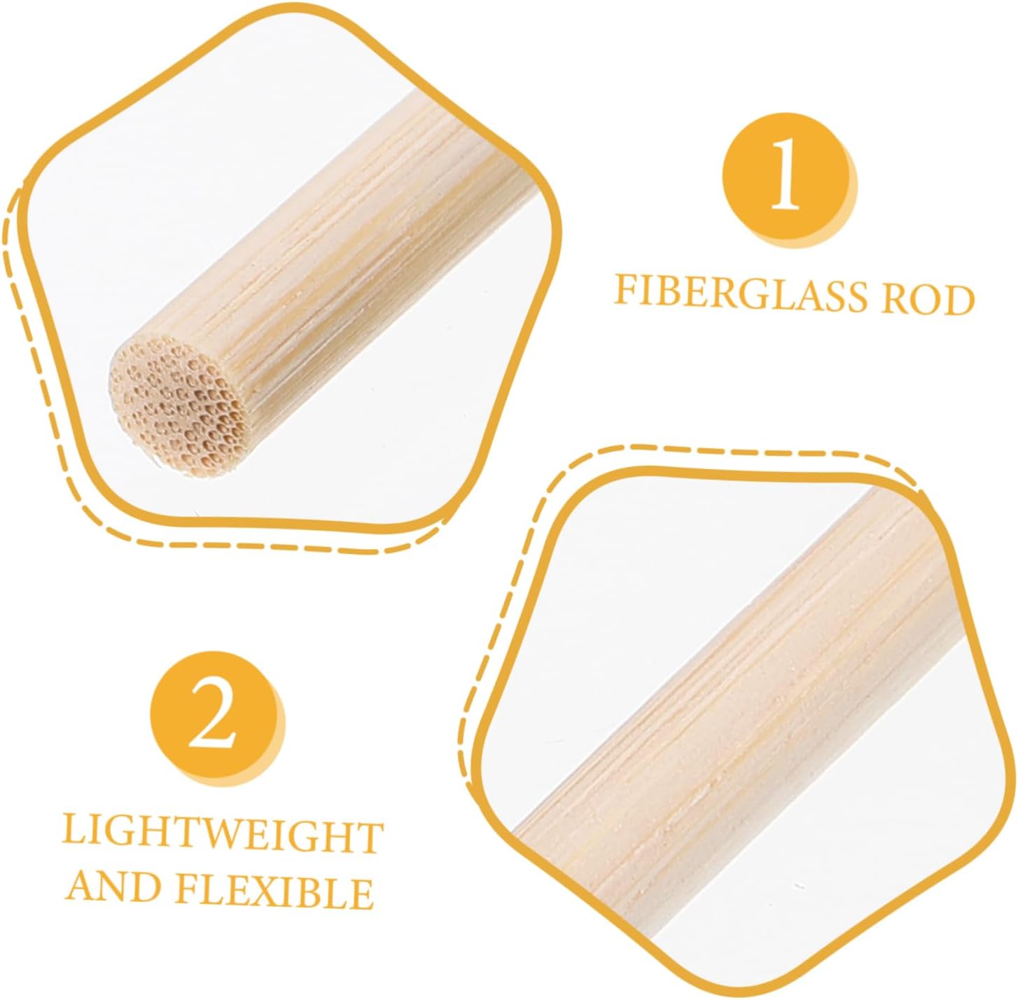 Toddmomy Director Chair Replacement Canvas Seat Rod Seat Support Stick Chair Cloth Support Stick Rods for Chairs