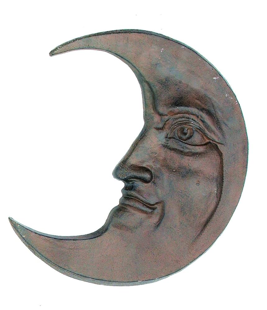 NFGMFMQSHDF Iron Half Moon Face Wall Art : Amazon.ca: Patio