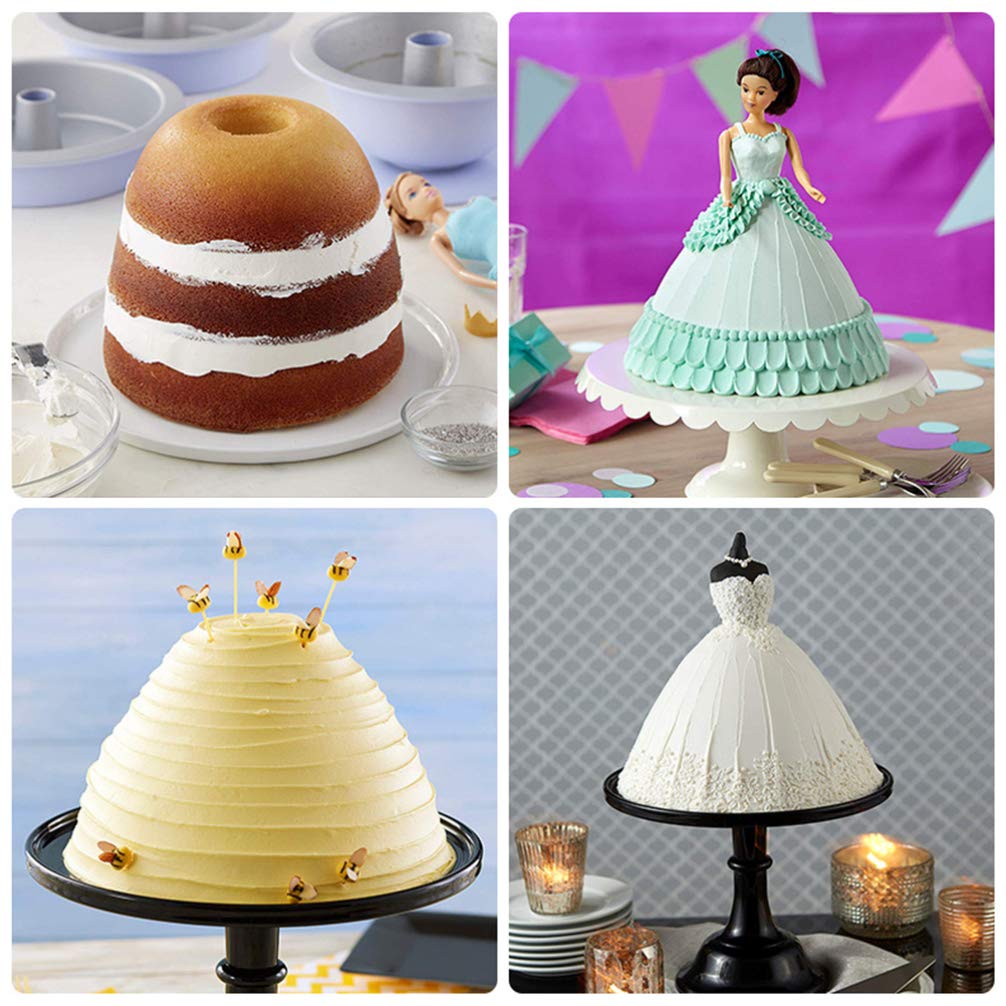 Moule à Gâteau Princesse - Forme Robe De Poupée Pour Gâteau Anniversaire, Décoration Fondant, En Mousse Résistante, 19x19x17 Cm - 10