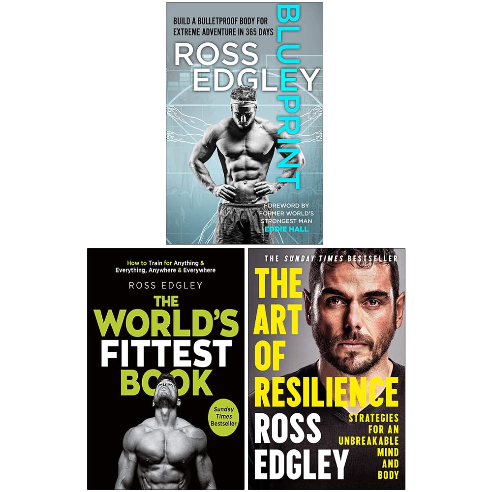 Ross Edgley Collection 3 Books Set (Blueprint, The World's Fittest Book, The Art of Resilience)