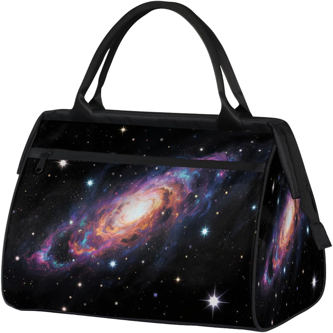 Travel Gym Bag - Spiral Galaxy Large Capacity Tote for Men Women - Shoulder Weekender Bag for Travel Yoga School - Mommy Hospital for Labor Delivery