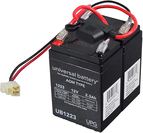 AlveyTech Paquete de baterías de 24 voltios y 2.3 Ah con fusible de 30 amperios y arnés de cableado para Razor Crazy Cart Shift (V1+)  Piezas de