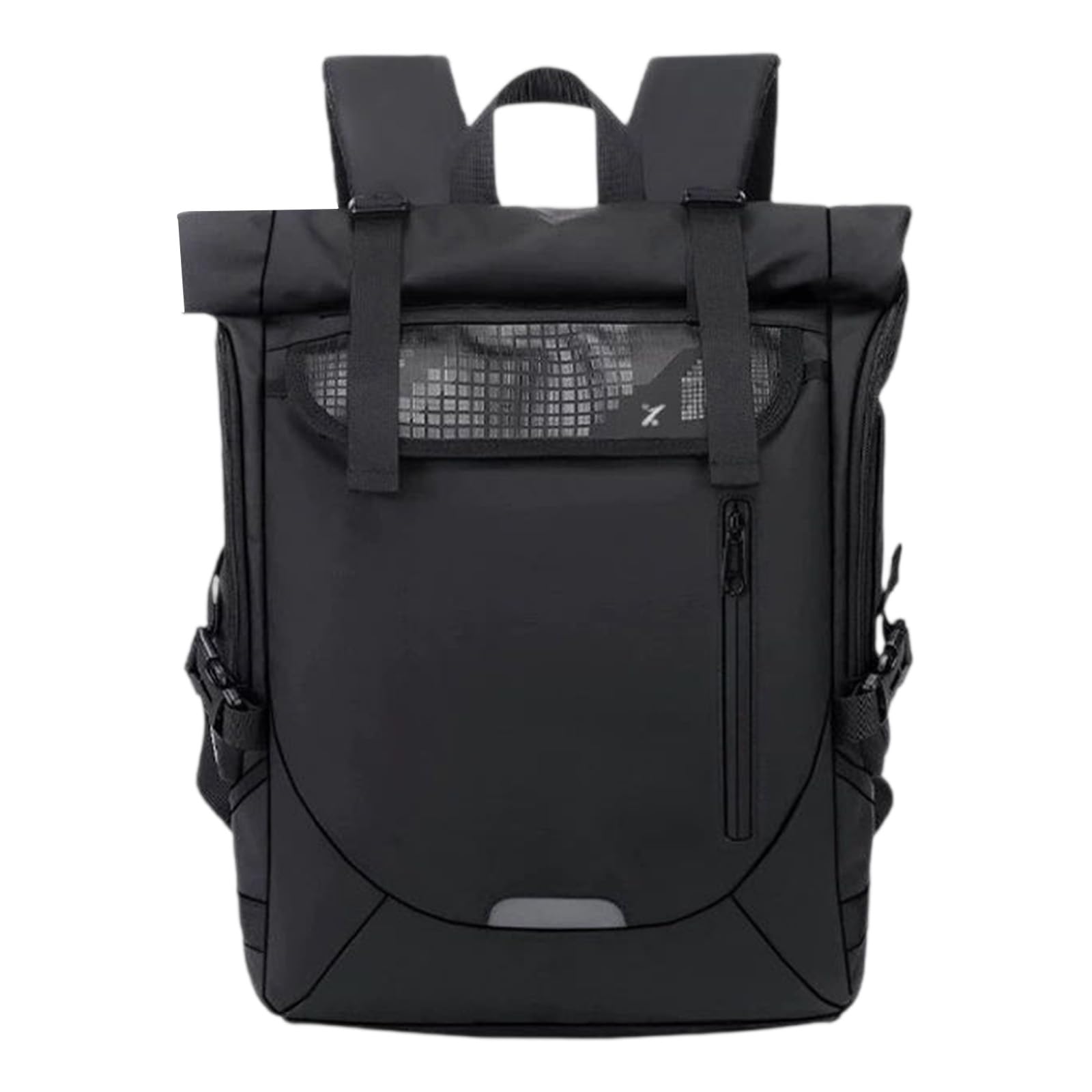 Badminton Racket Backpack Waterproof Laptop Bag Sports Training Handbag (Black)