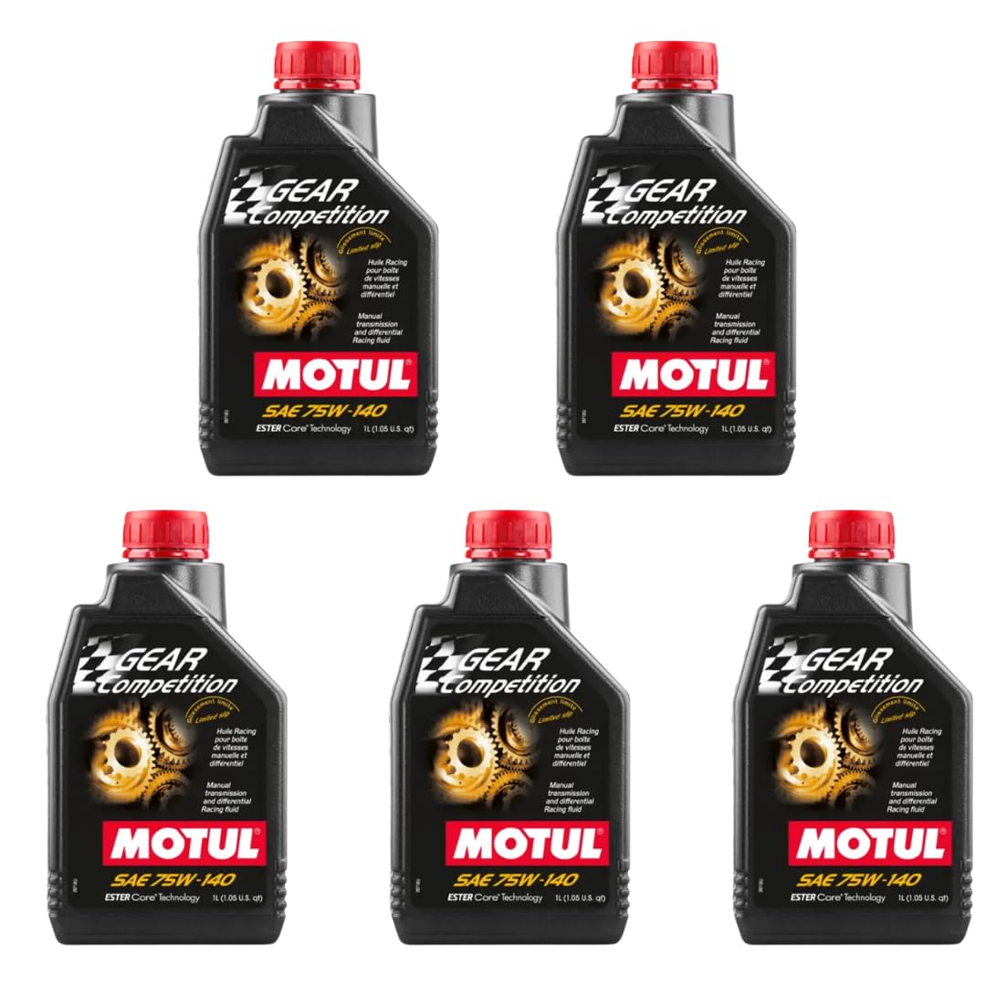 Motul Gear Competition 100% sintético 75W140, PACK 5 LITROS