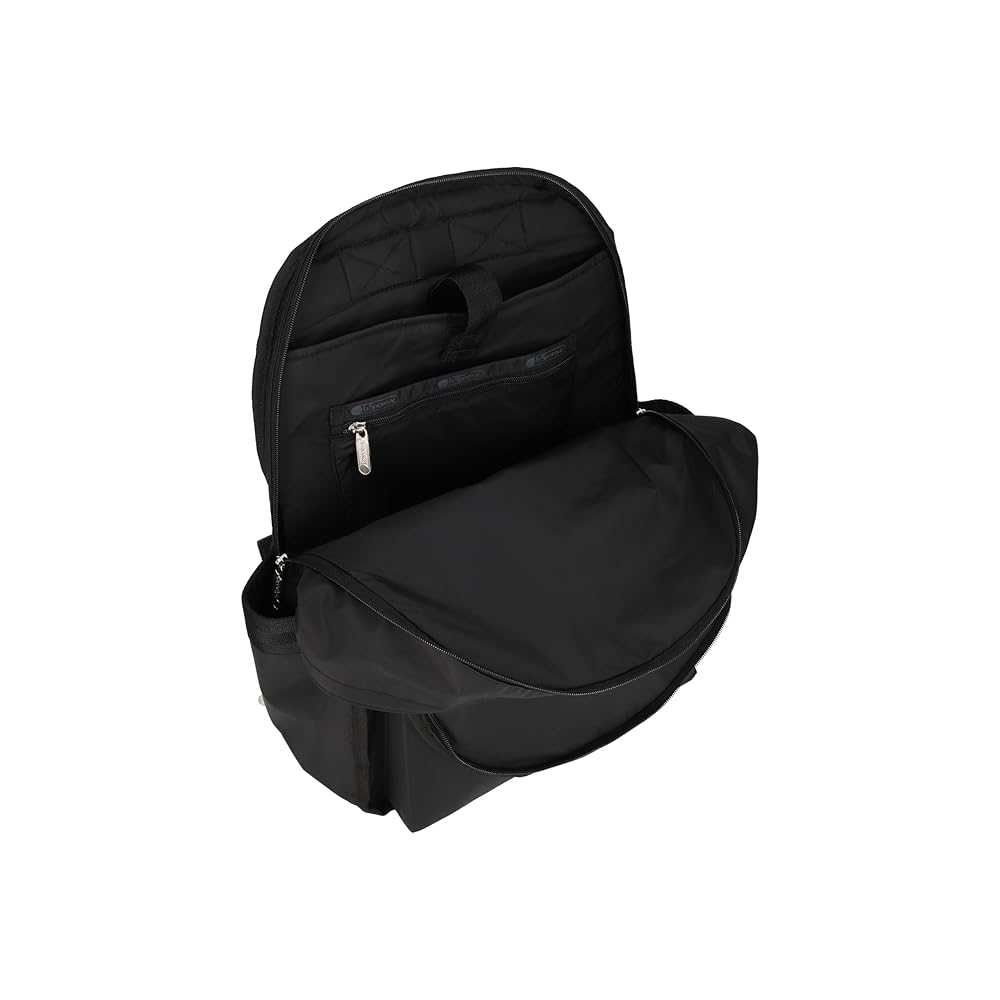 LeSportsac ブラックバックパック Solid Black Route Backpack | LeSportsac