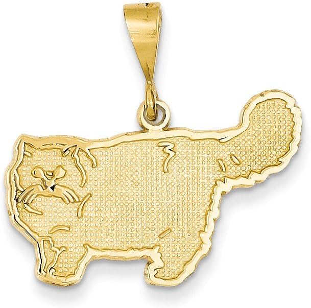 14k Persian Cat Pendant