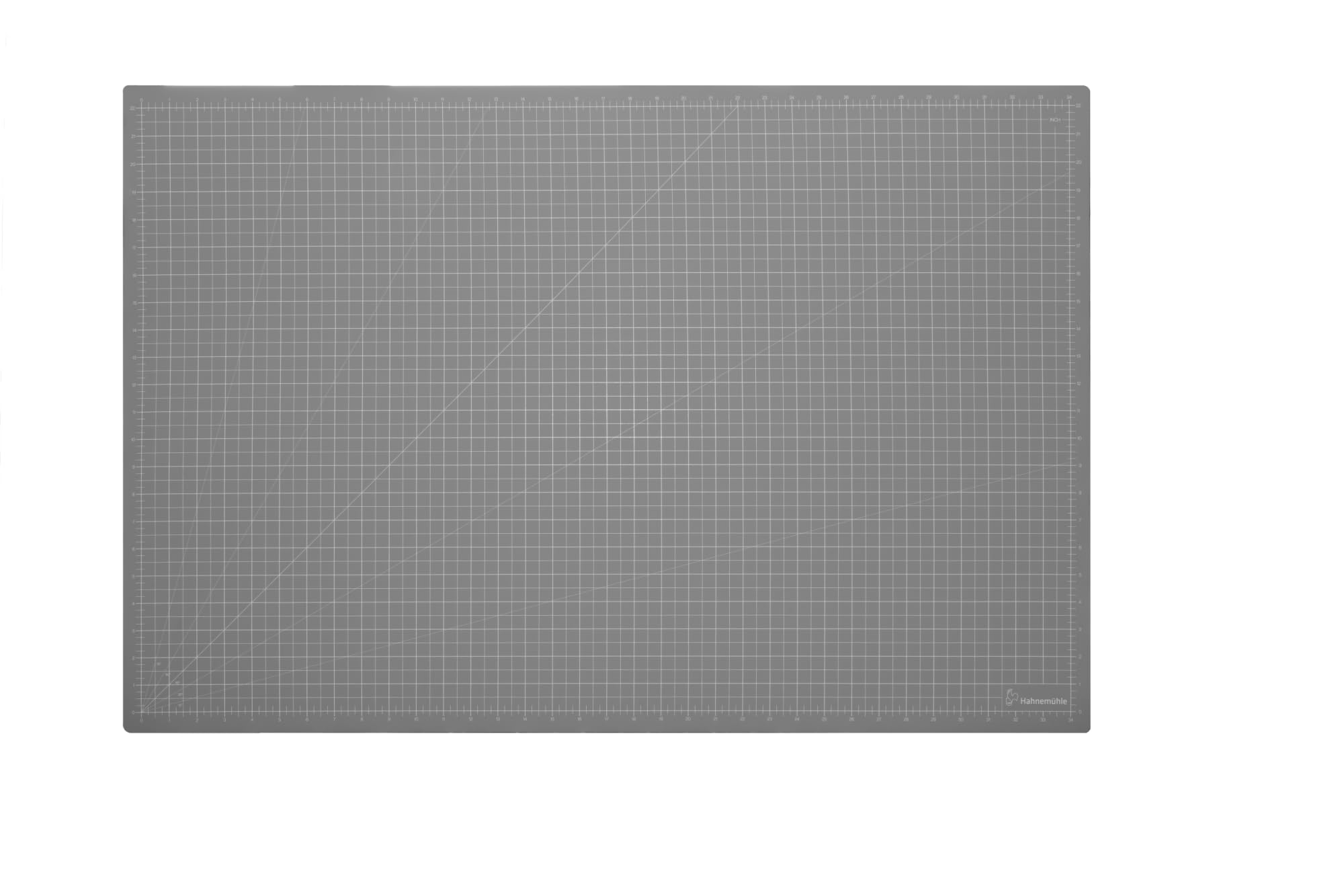 Hahnemühle graue Schneidmatte, mit Skalierung in Zentimeter und Zoll, 3mm dick, 5 Lagen (90x60cm für DIN A1)