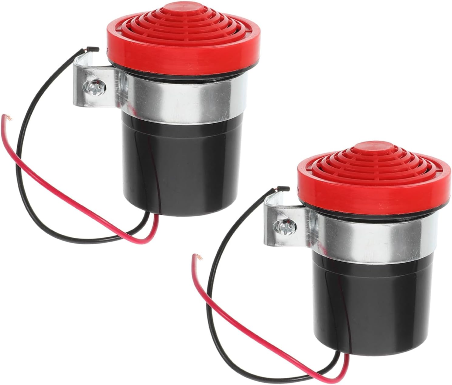 12v Motorcycle Reverse Alarm Horn 2 Pack Universal Black