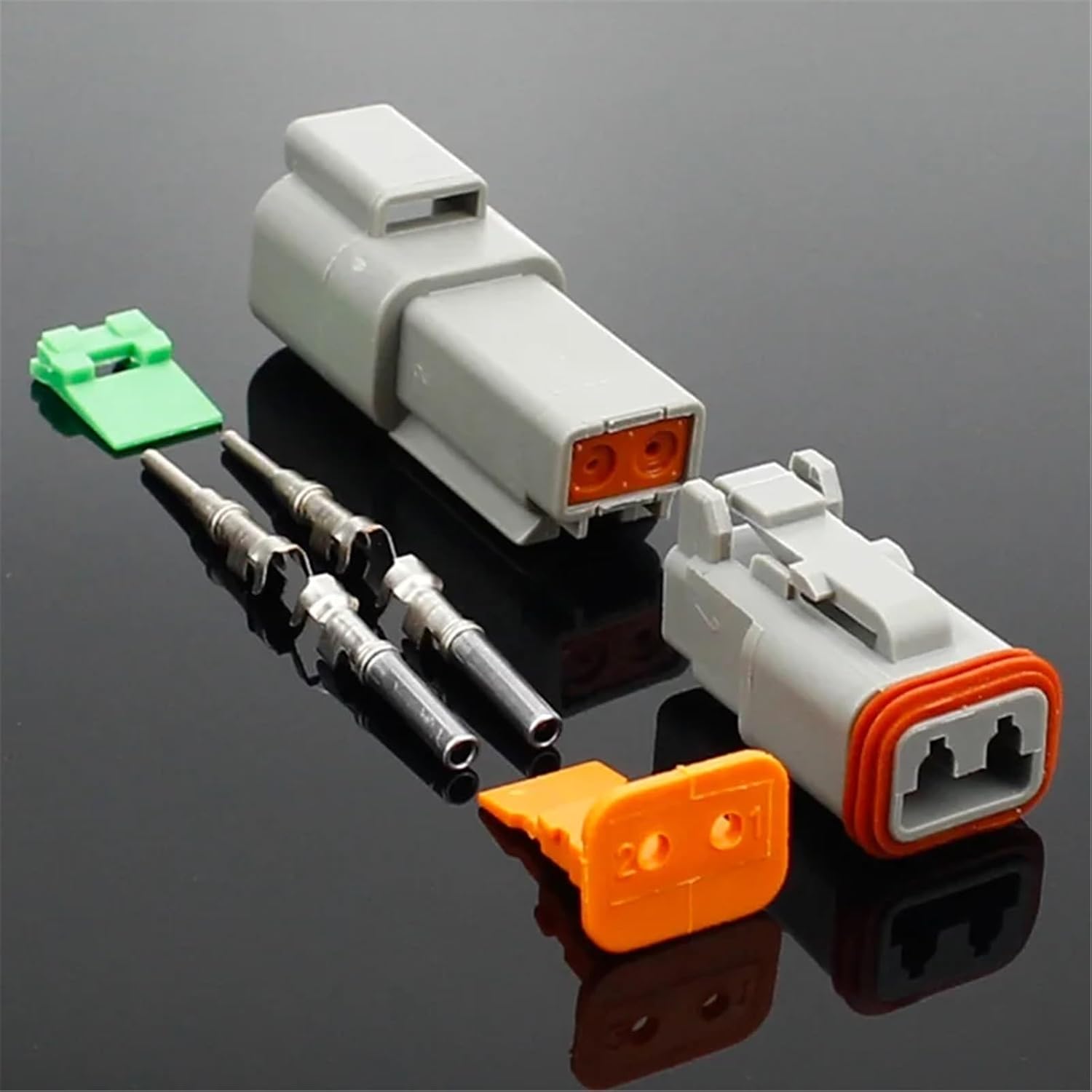 1 Set DT conector DT06-2S/DT04-2P 2P 3P 4P 6P 8P 12P Waterproof Electrical Connector for car Motor Truck with pins(1 Set 2P)