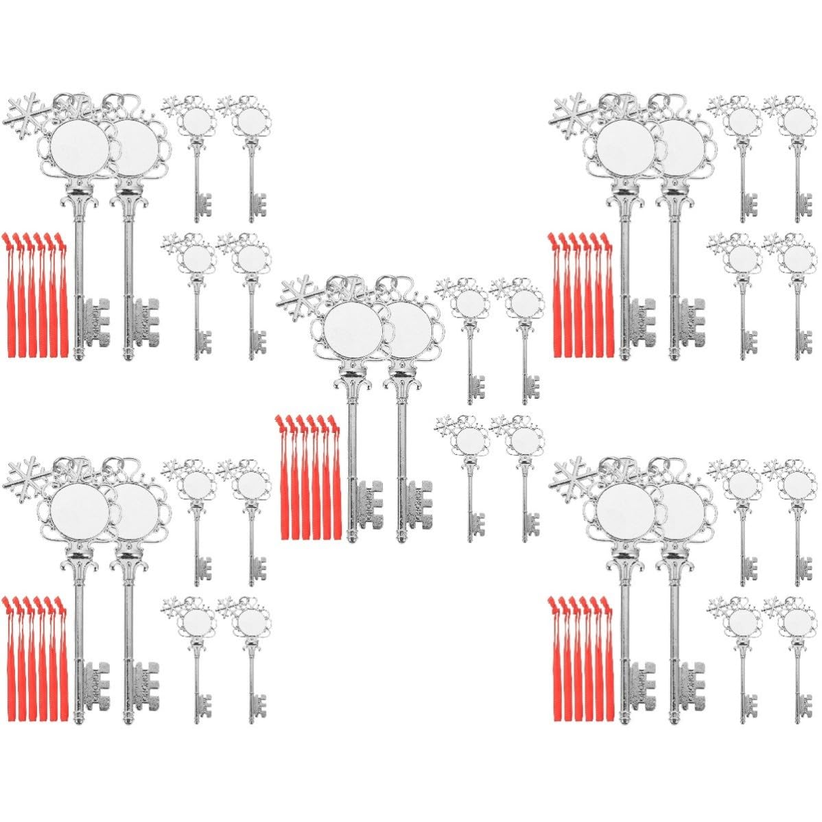 Didiseaon 30 Piezas Colgante de Pared de Sublimación DIY en Plata para