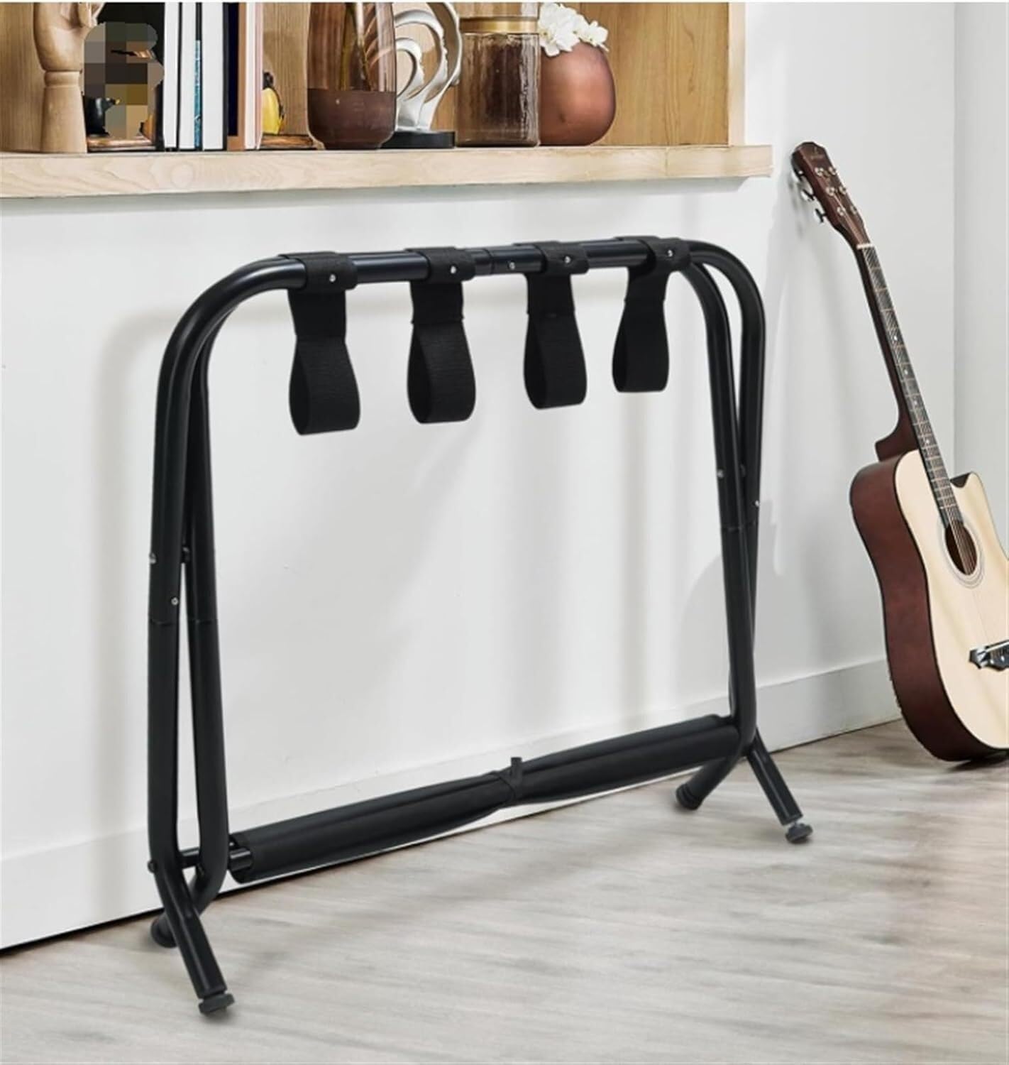 Rack,Folding Luggage Racks Carbon Steel Suitcase Stand with Storage for Guest Room Bedroom Hotel Bedroom Hotel