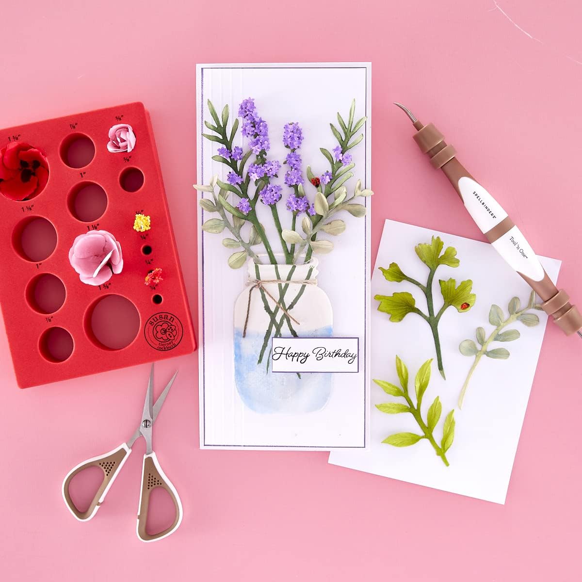 Spellbinders Susan's Garden Flower Mold Tray